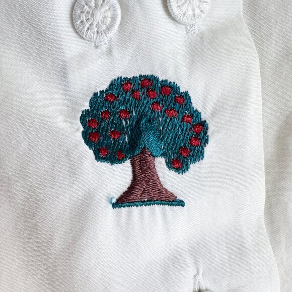 HESS FRACKMANN Trachten White Cotton Embroidered Blouse 36 - Picture 6 of 8